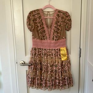 BRONX & BANCO Megan Rose Short Sleeve Mini Dress Size xl (10-12) NWT